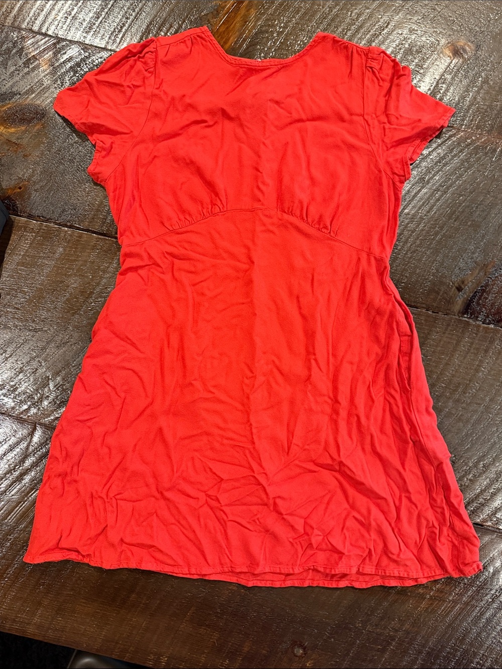 Old Navy Bright Red Short Sleeve Mini Dress